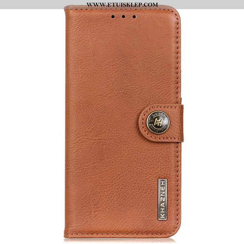 Etui Folio do Realme 9i Guzik Khazneh Ze Sztucznej Skóry